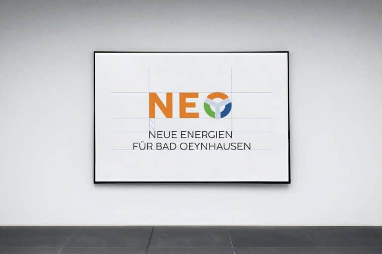Neue Energien Bad Oeynhausen · Logo-Entwicklung · Corporate Design · Grafikstudio Carreira · Susi Carreira · Werbeagentur Bad Oeynhausen · Minden · Bünde
